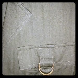 Green Utility Style Dress